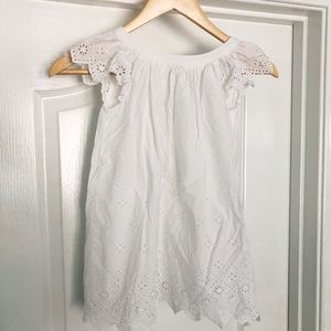 BabyGap Girls White Eyelet Dress